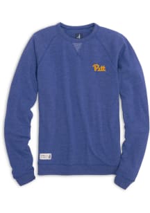 Mens Pitt Panthers Blue Johnnie O Crewneck Long Sleeve Sweater