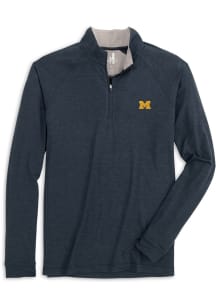 Mens Michigan Wolverines Navy Blue Johnnie O Freeborne Qtr Zip Pullover