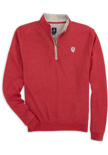 Johnnie O Indiana Hoosiers Mens Crimson Sully Long Sleeve 1/4 Zip Pullover