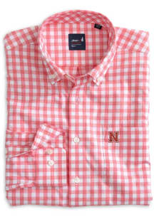 Mens Nebraska Cornhuskers Red Johnnie O Archie Long Sleeve Dress Shirt