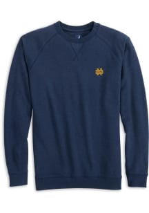 Johnnie O Notre Dame Fighting Irish Mens Navy Blue Freeman Long Sleeve Crew Sweatshirt