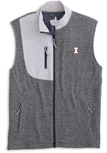 Johnnie O Illinois Fighting Illini Mens Grey Glover Sleeveless Jacket