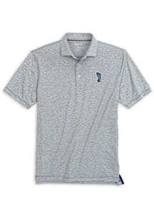 Johnnie O North Carolina Tar Heels Mens Navy Blue Lyndonn Heather Stripe Short Sleeve Fashion Polo