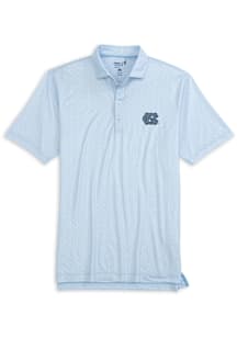 Johnnie O North Carolina Tar Heels Mens Light Blue Hinson Short Sleeve Fashion Polo