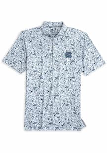 Johnnie O North Carolina Tar Heels Mens Navy Blue Hoop There It Is Short Sleeve Fashion Polo