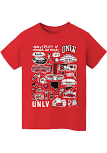 Vive La Fete UNLV Runnin Rebels Youth Red Impressions Short Sleeve T-Shirt