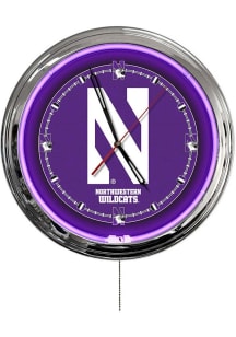 Northwestern Wildcats Multi Color LED Wall Clock