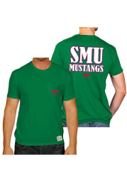 Original Retro Brand SMU Mustangs Green St Pat`s Short Sleeve Fashion T Shirt