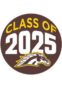 Brown Western Michigan Broncos 3&quot; Class of 2025 Button