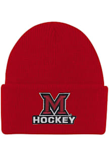 LogoFit Miami RedHawks North Pole Baby Knit Hat - Red