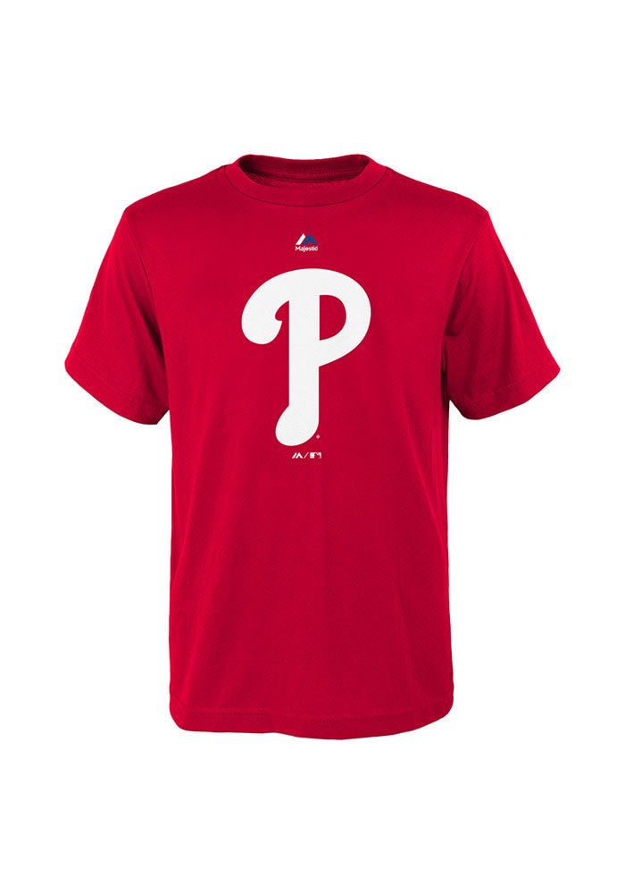 Philadelphia Phillies Boys Standing Mascot Short Sleeve T-Shirt - Red