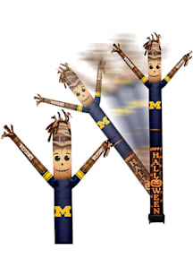 Black Michigan Wolverines Scarecrow team color and team logo Outdoor Inflatable