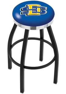 South Dakota State Jackrabbits Chrome Seat Pub Stool - Black
