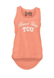 TCU Horned Frogs Womens Orange Felicty Tank Top