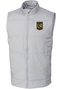Cutter and Buck Los Angeles FC Mens Grey Stealth Sleeveless Jacket
