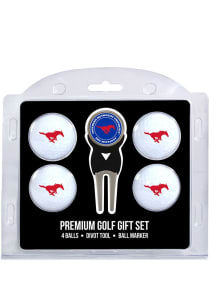 SMU Mustangs Divot Tool 4 Pack Golf Gift Set