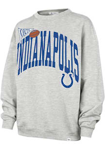 47 Indianapolis Colts Womens Grey Arched Crew Sweatshirt