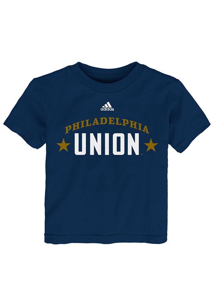 Philadelphia Union Toddler Navy Blue Wordmark Short Sleeve T-Shirt