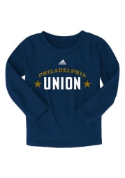 Philadelphia Union Toddler Navy Blue Wordmark Long Sleeve T-Shirt