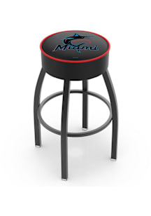 Miami Marlins Swivel Pub Stool - Black