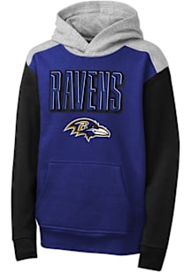 Baltimore Ravens Youth Purple Red Zone Long Sleeve Hoodie