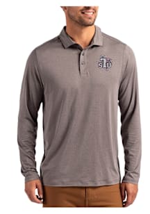 Cutter and Buck Texas Southern Tigers Mens Graphite Coastline Long Sleeve Polo Shirt