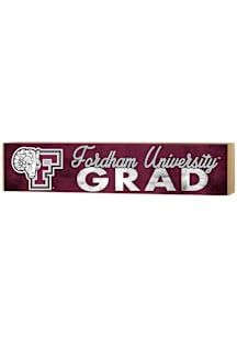 KH Sports Fan Fordham Rams Grad graduation graphic Sign - Maroon