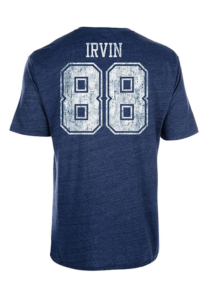 Michael Irvin Dallas Cowboys Navy Blue Landon Short Sleeve Fashion Player T Shirt