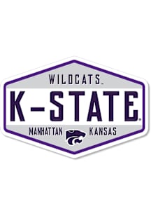 K-State Wildcats 3.5" Badge Rugged Stickers - Purple