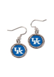Kentucky Wildcats Round Team Logo Womens Earrings