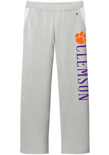 Clemson Tigers Womens Reverse Fleece Grey Sweatpants