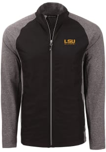 Cutter and Buck LSU Tigers Mens Black Alumni Adapt Eco Medium Weight Jacket