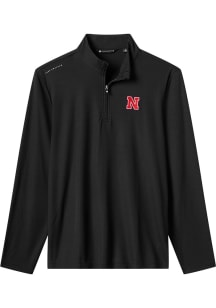 Mens Nebraska Cornhuskers Black Travis Mathew time to tailgate Qtr Zip Pullover