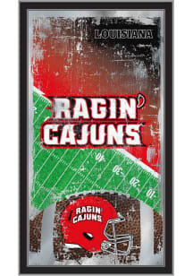 Louisiana Ragin' Cajuns Football Hanging Back Bar Mirror