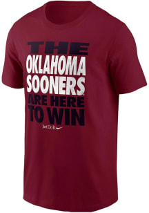 Nike Oklahoma Sooners Crimson Dugout Short Sleeve T Shirt