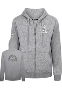 Levelwear Los Angeles Angels Mens Grey Podium Arch Long Sleeve Full Zip Jacket