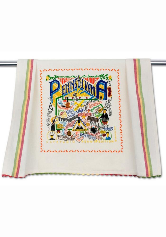 Pennsylvania Printed and Embroidered Towel