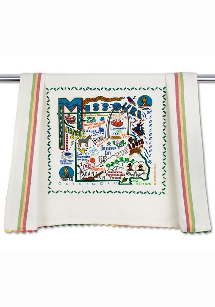 Missouri Printed and Embroidered Towel