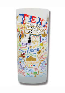 Texas 15oz Frosted Pint Glass
