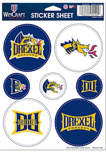 Navy Blue Drexel Dragons 5x7 Stickers