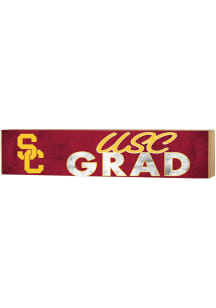 Red USC Trojans 3x13 Block Sign Grad Sign