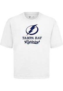 Levelwear Tampa Bay Lightning White Signature Knit Team Surge Short Sleeve Fashion T Shirt