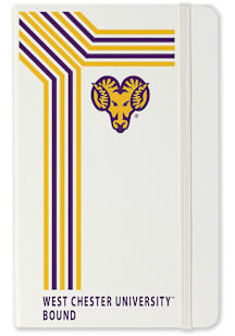 West Chester Golden Rams School Bound team logo Notebook and Folder - White