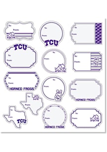 TCU Horned Frogs 8"x10" Gift Tag Sheet Gift Tags