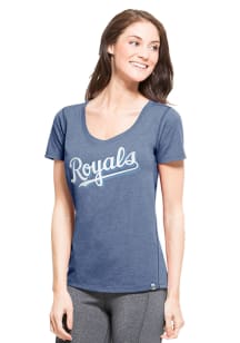47 Kansas City Royals Womens Blue Shift High Point SS Athleisure Tee