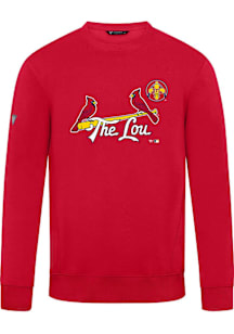Levelwear St Louis Cardinals Mens Red Zane City Connect Core Long Sleeve Crew Sweatshirt