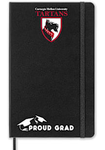 Carnegie Mellon Tartans Proud Grad team logo Notebook and Folder - Black