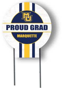 Marquette Golden Eagles KH Sports Fan 20x20 Circle Yard Sign with Stakes Proud Grad Yard Sign - Wh..
