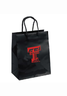 Texas Tech Red Raiders 10x12 Black Medium Metallic Black Gift Bag