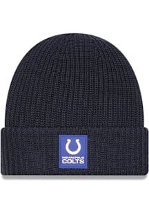 New Era Indianapolis Colts Black 2025 NFL Sideline Cold Weather Cuff Mens Knit Hat